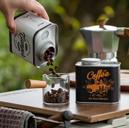 Camping Coffee Bean Preserve Can