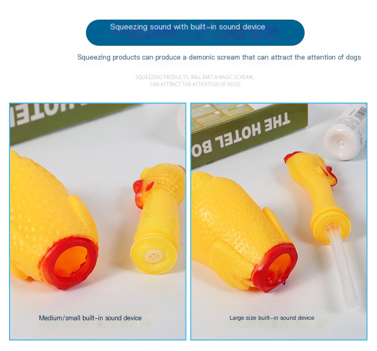 Squawking Stress-Reliever Chicken Toy