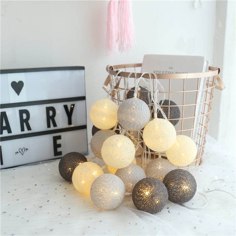 Cotton Glow LED Lantern Strings
