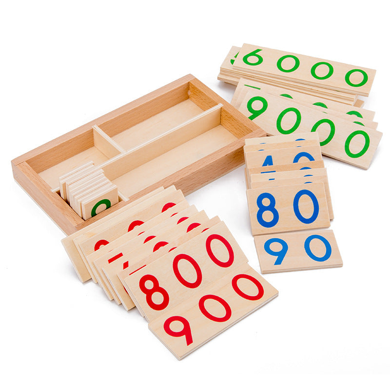 Montessori Kids Wooden Number Play 1-9999