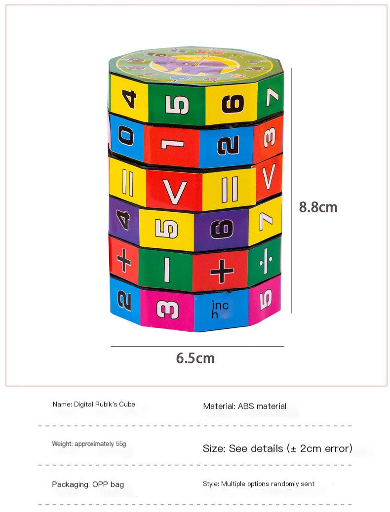 Kids Math Cylinder Cube