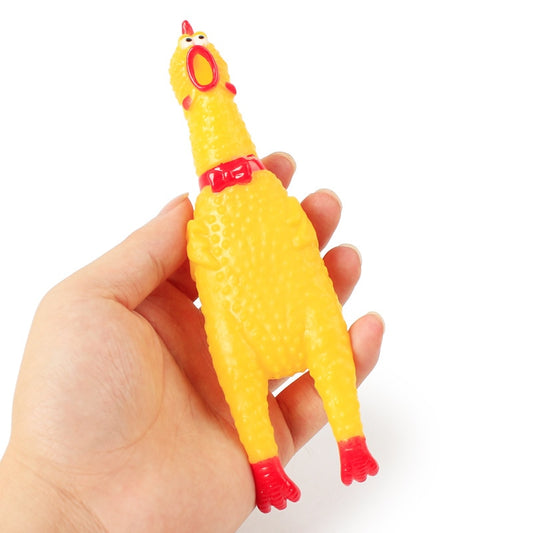 Squawking Stress-Reliever Chicken Toy