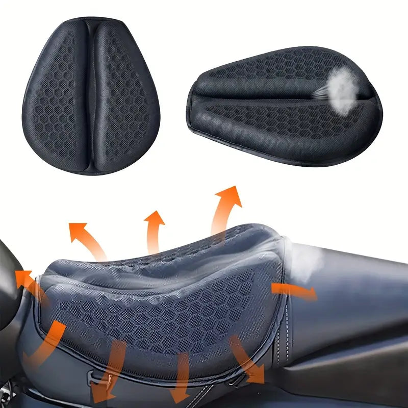 Honeycomb Gel Moto Seat Cushion