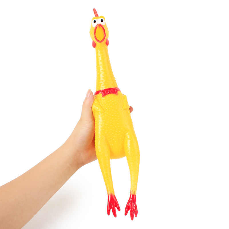 Squawking Stress-Reliever Chicken Toy
