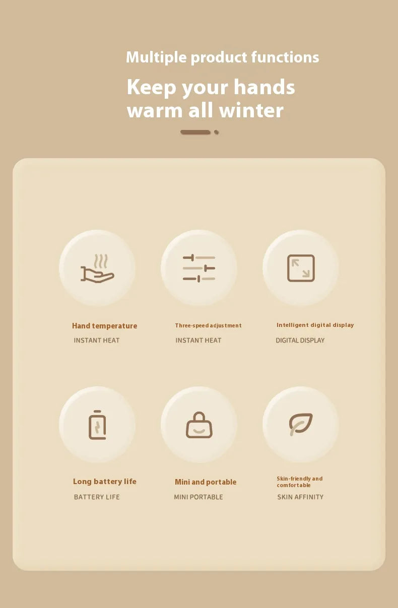 Compact HeatPal Hand Warmer