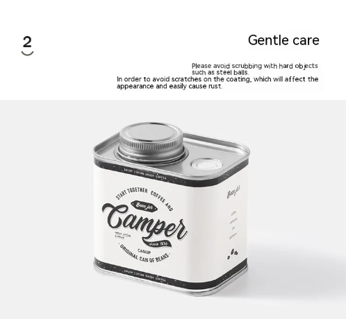 Camping Coffee Bean Preserve Can