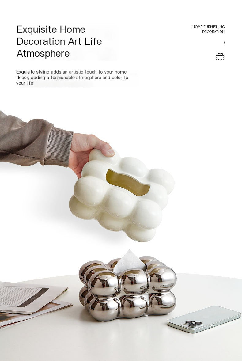 Sleek Nordic Cotton Candy Tissue Holder
