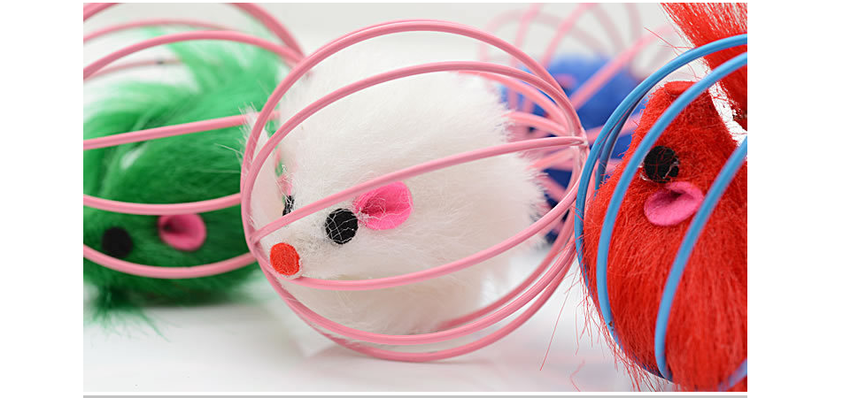 Fuzzy Trapped Mouse Cat Toy
