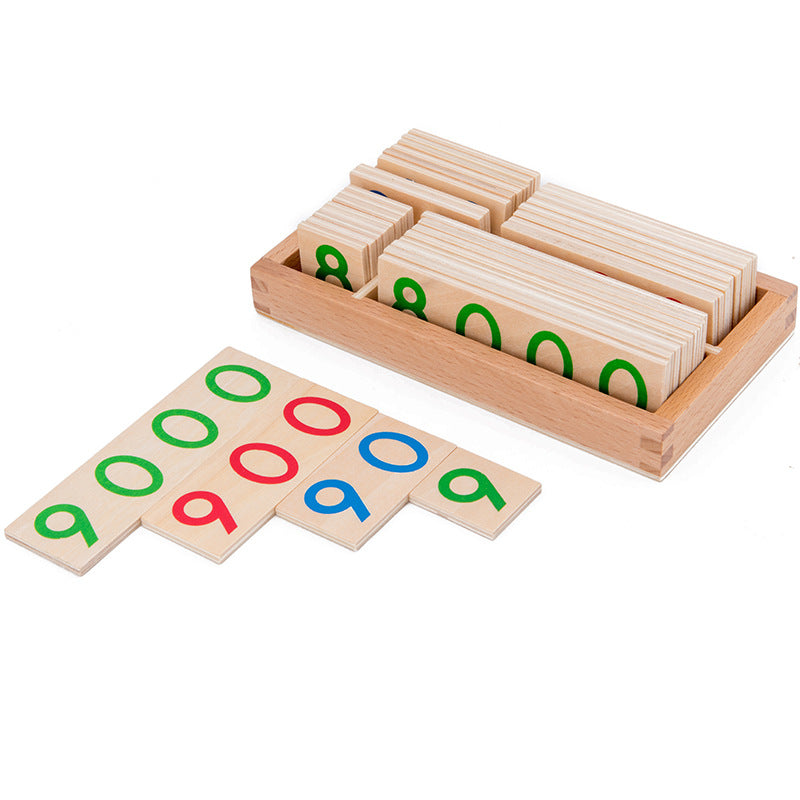 Montessori Kids Wooden Number Play 1-9999