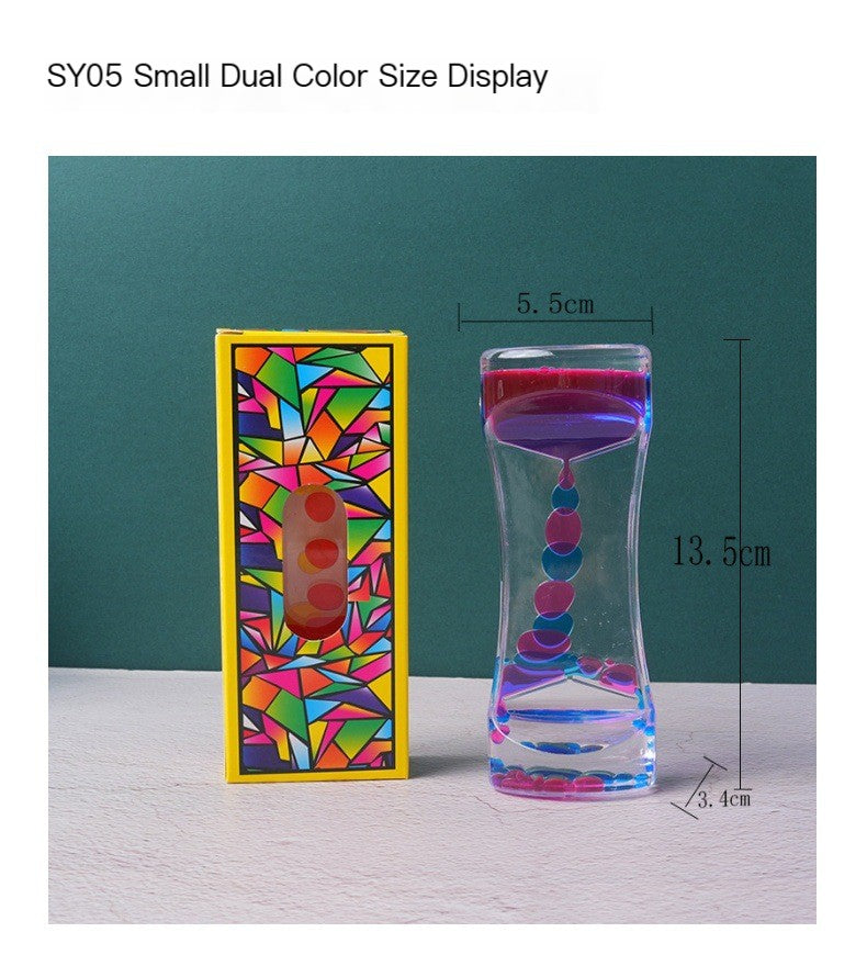 Dual-Tone Acrylic Sand Timer Decor