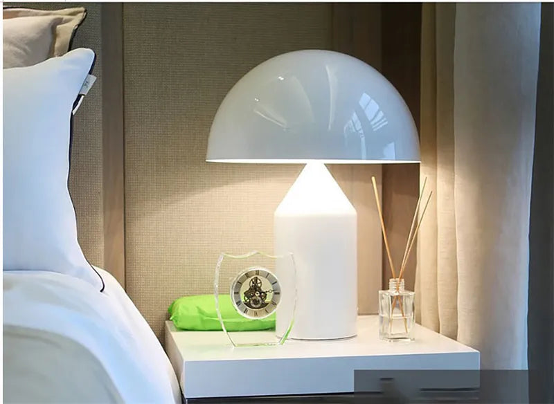 Contemporary Copper Mushroom Lamp