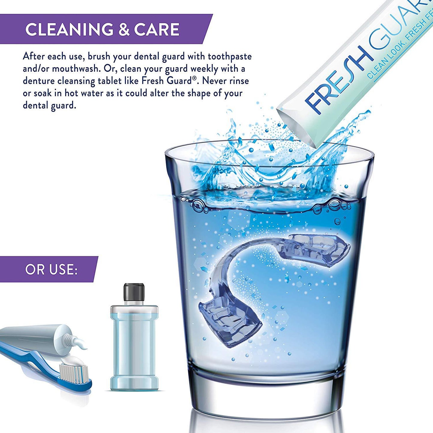 Nighttime Teeth Protection Guard with Tray