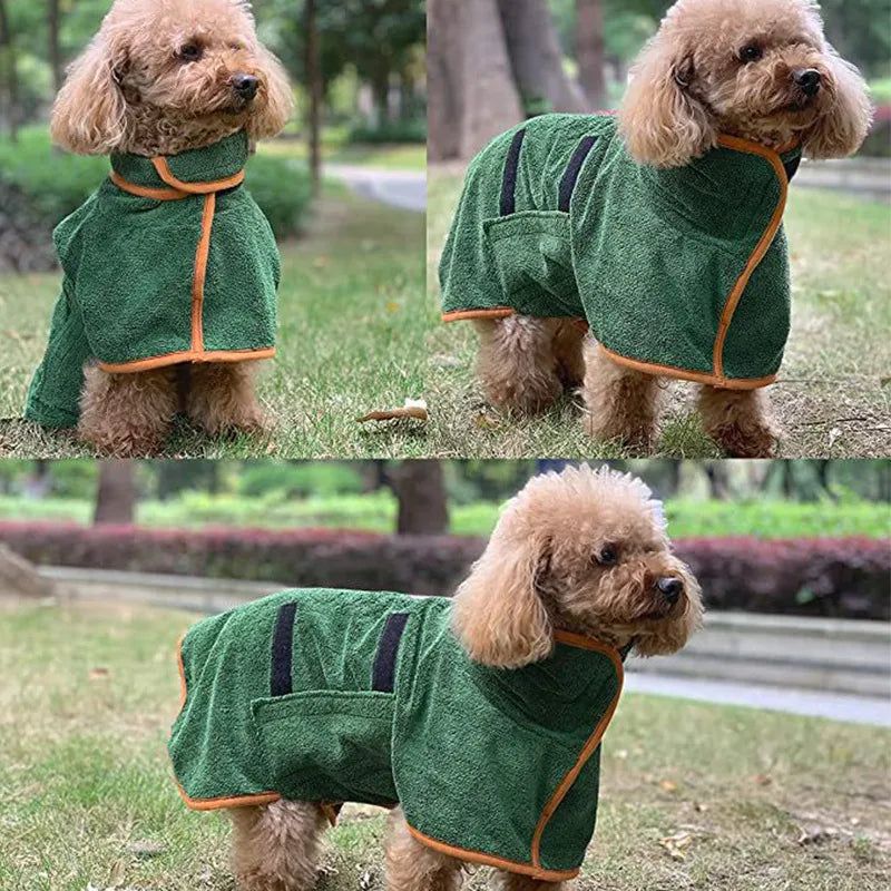 Quick-Dry Pet Robe Towel