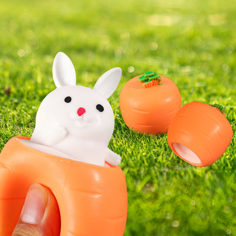 Charming Carrot Bunny Stress Toy