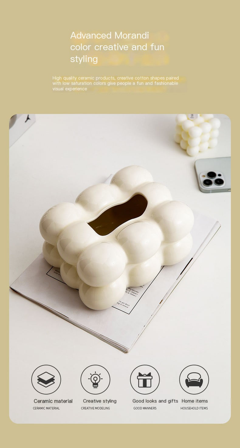 Sleek Nordic Cotton Candy Tissue Holder