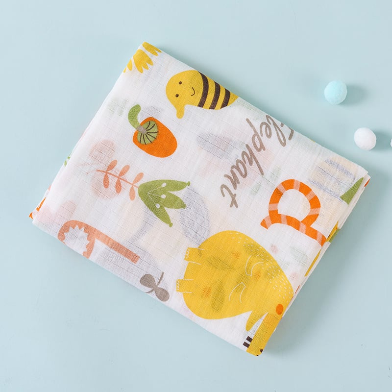 Cotton Cozy Cartoon Baby Wrap