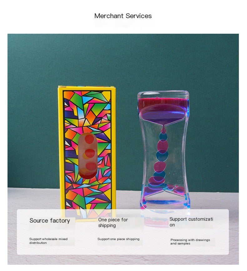 Dual-Tone Acrylic Sand Timer Decor