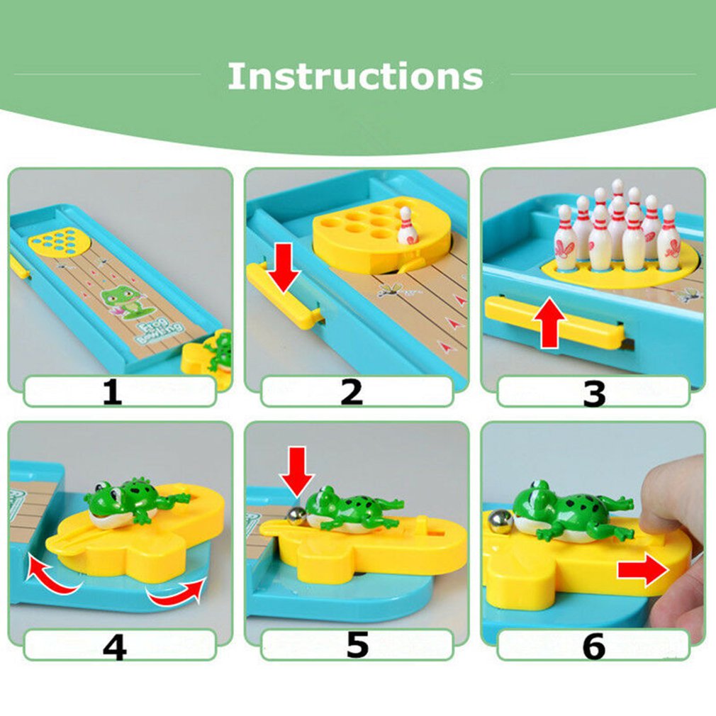 Tabletop Mini Bowling Set - Compact Strategy Game