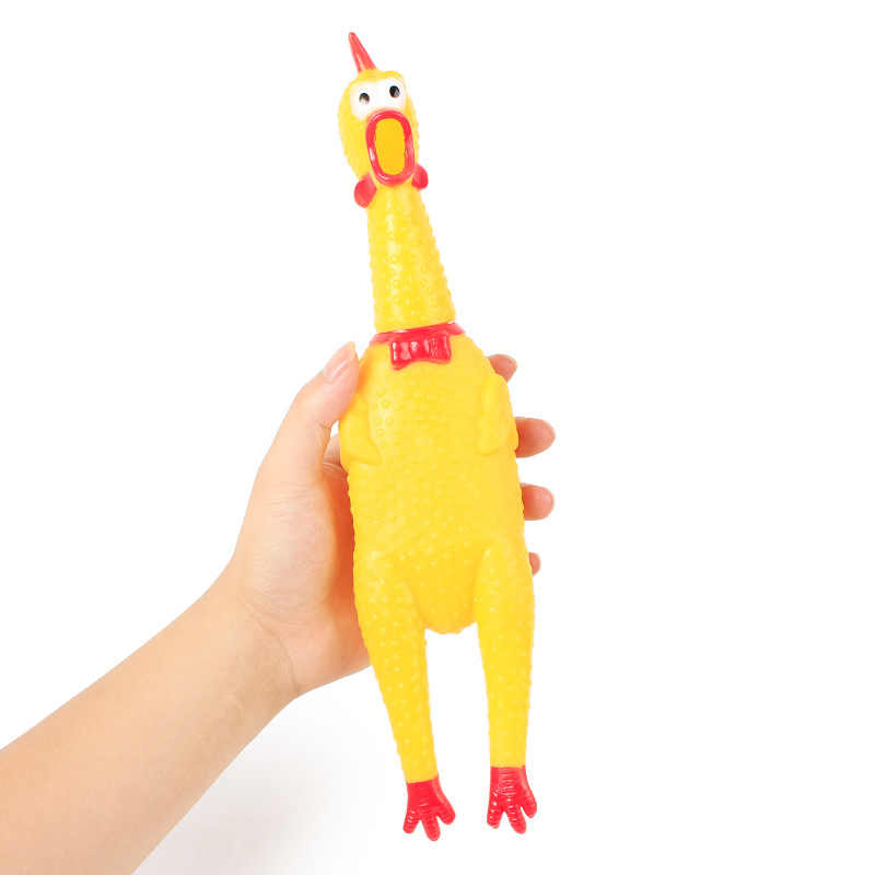 Squawking Stress-Reliever Chicken Toy