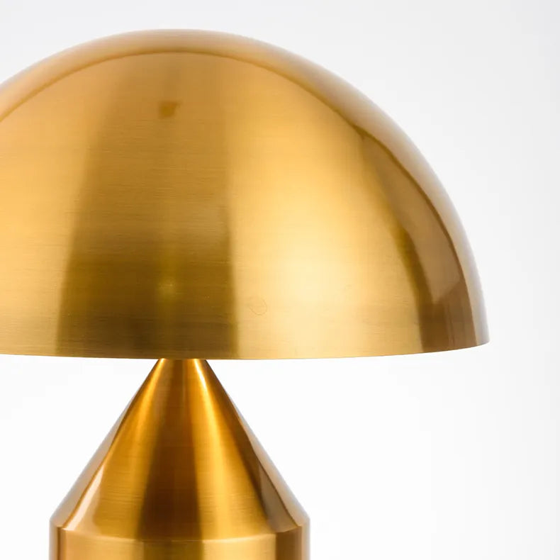 Contemporary Copper Mushroom Lamp