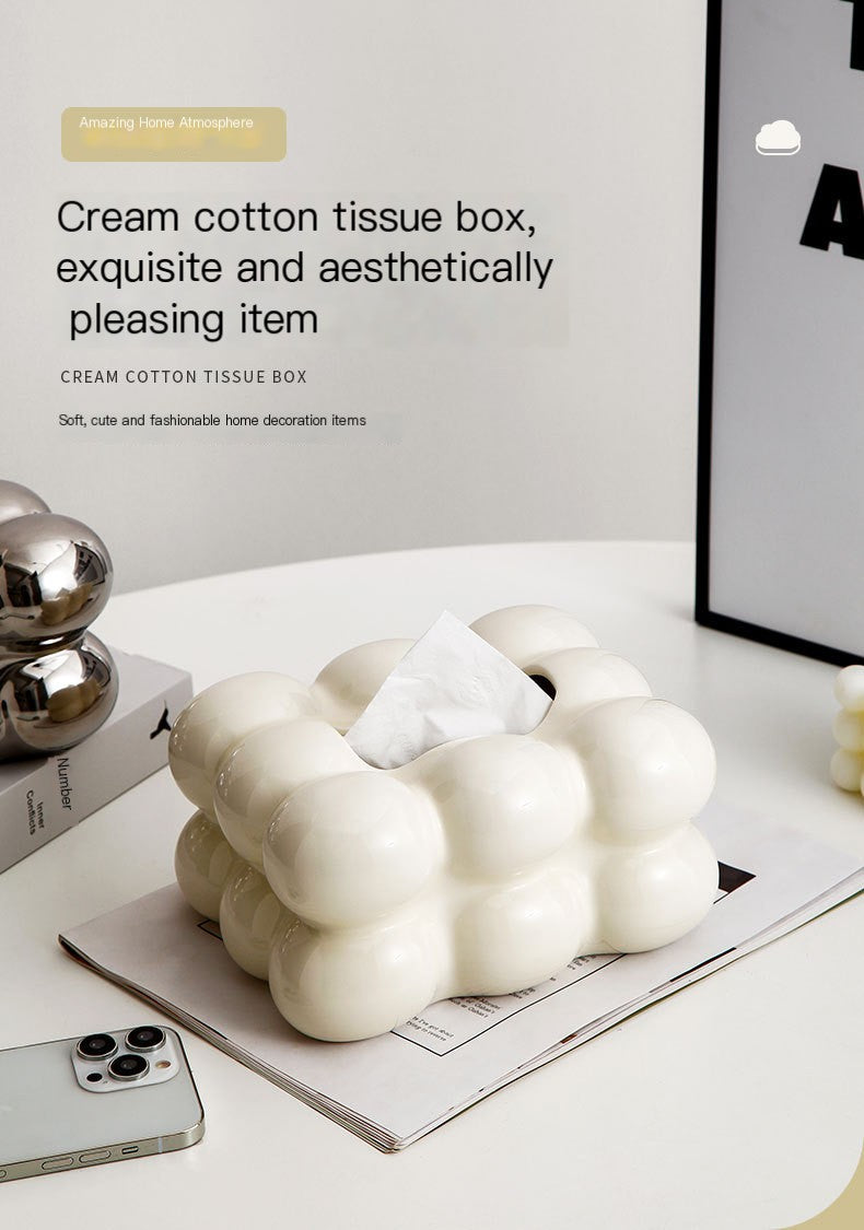 Sleek Nordic Cotton Candy Tissue Holder
