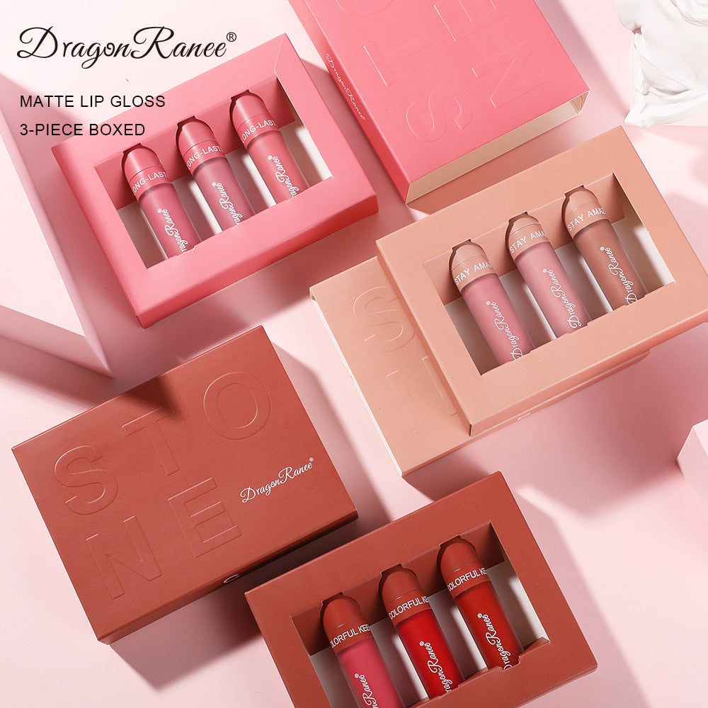 Matte Trio Lip Gloss Set - Non-Sticky