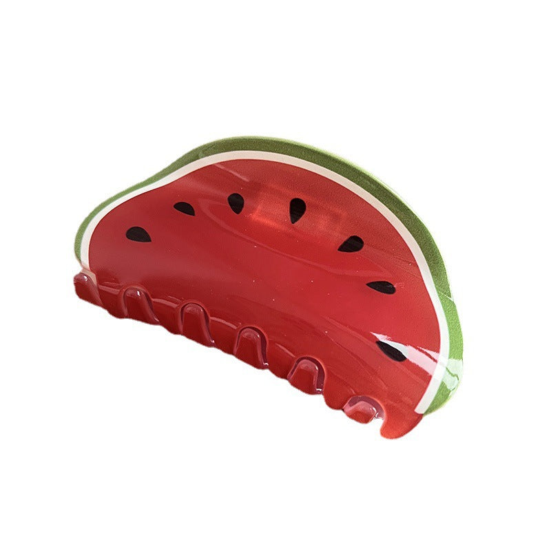 Tropical Fruit Acrylic Hair Claw