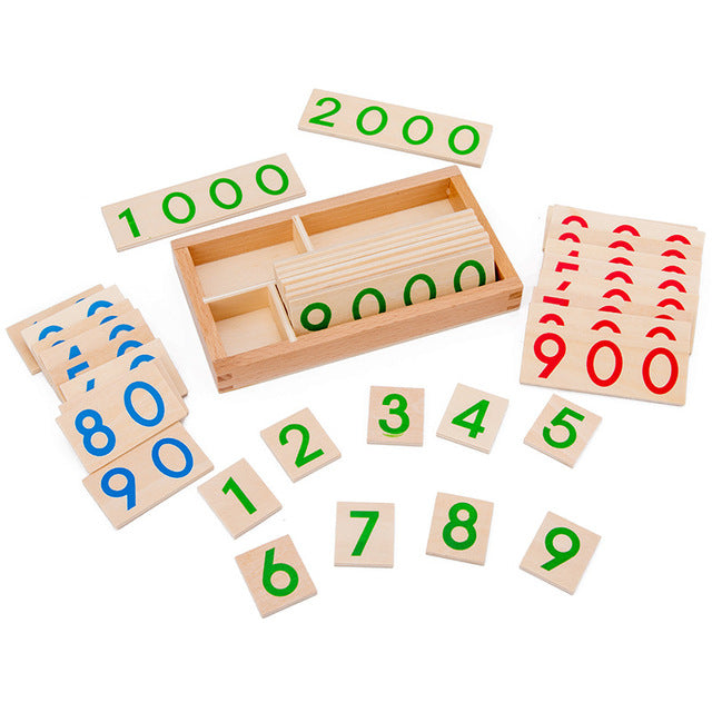 Montessori Kids Wooden Number Play 1-9999