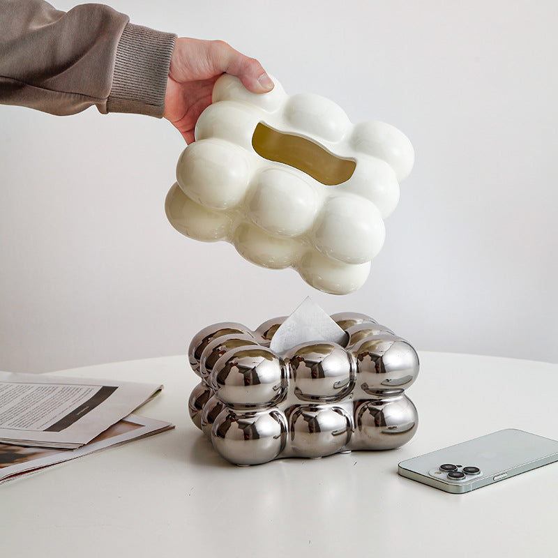 Sleek Nordic Cotton Candy Tissue Holder