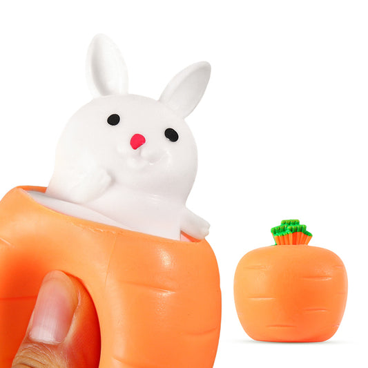 Charming Carrot Bunny Stress Toy