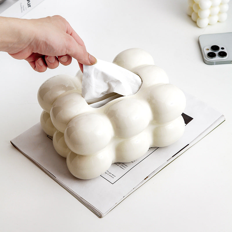 Sleek Nordic Cotton Candy Tissue Holder