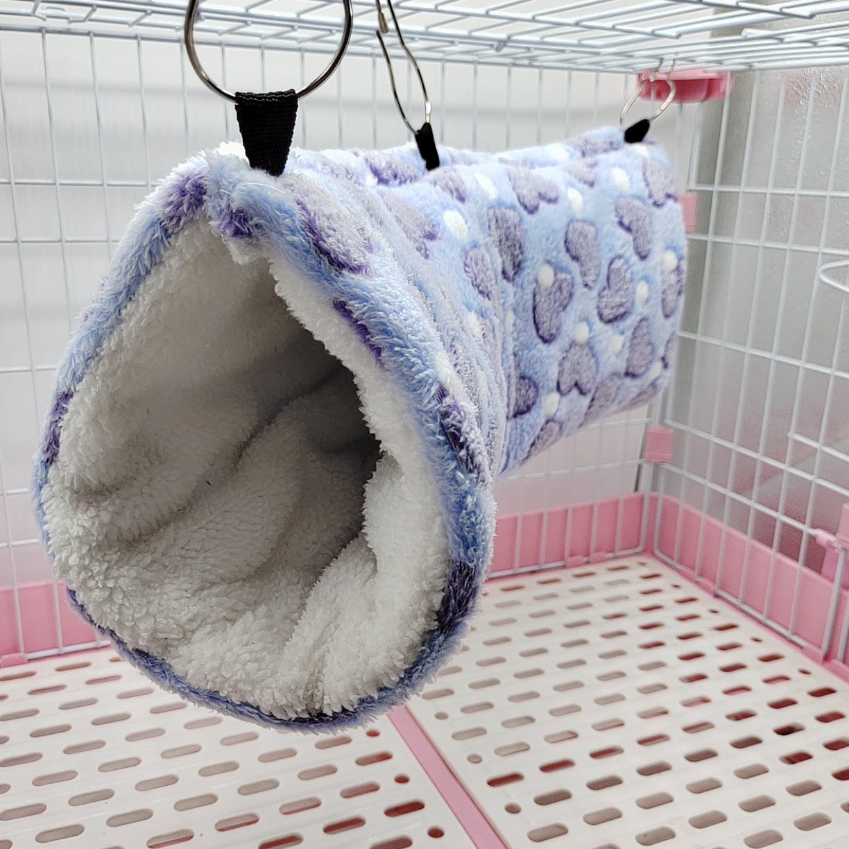 Cozy Plush Hamster Play Tunnel