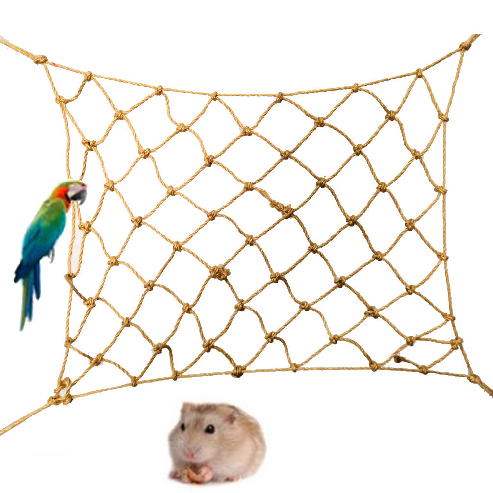 Parrot Adventure Climbing Net with Swing
