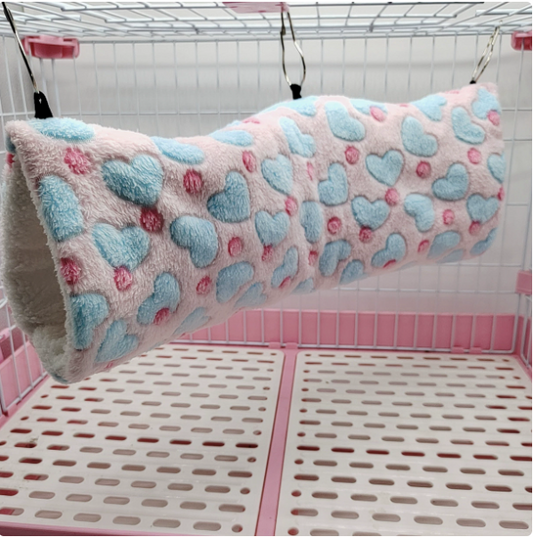 Cozy Plush Hamster Play Tunnel