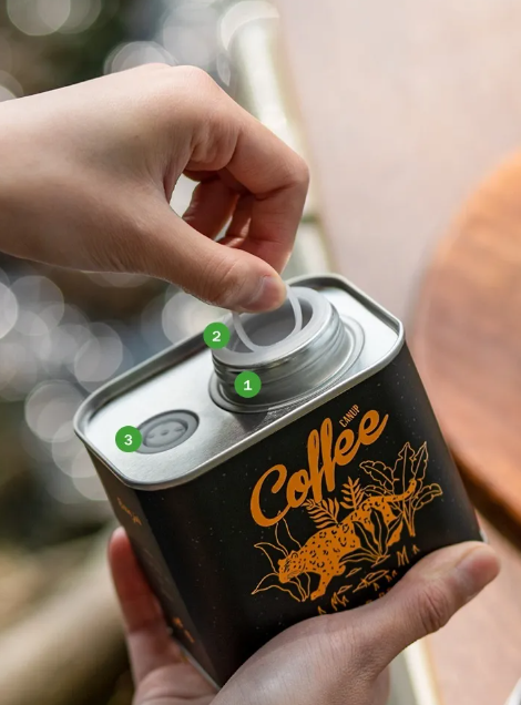 Camping Coffee Bean Preserve Can