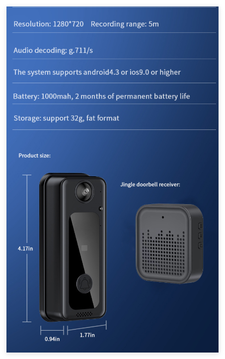 Smart Wireless Doorbell Intercom