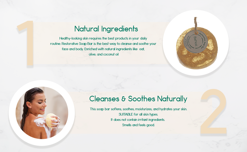 Nourish & Restore Soap Bar with Oat and Honey