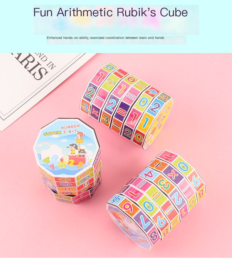 Kids Math Cylinder Cube