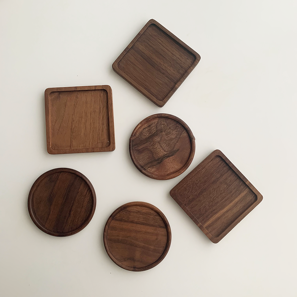 Japanese Walnut Artisan Coaster
