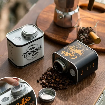 Camping Coffee Bean Preserve Can