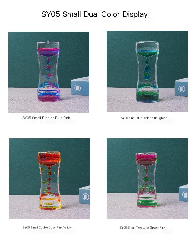 Dual-Tone Acrylic Sand Timer Decor
