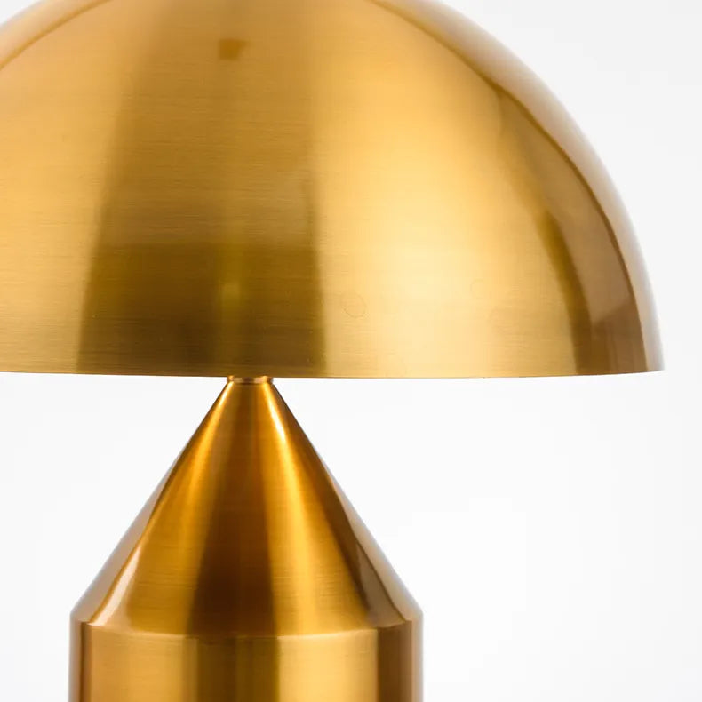 Contemporary Copper Mushroom Lamp