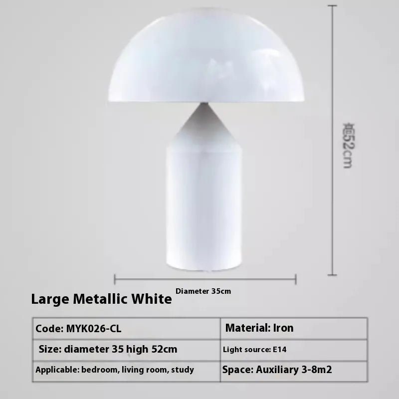 Contemporary Copper Mushroom Lamp