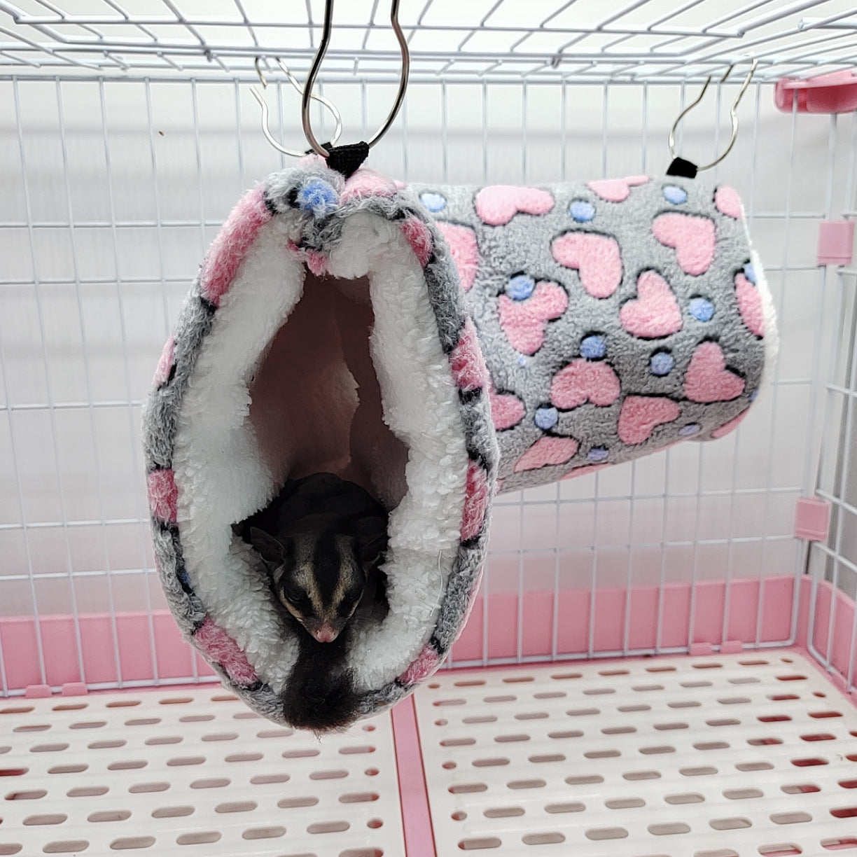 Cozy Plush Hamster Play Tunnel