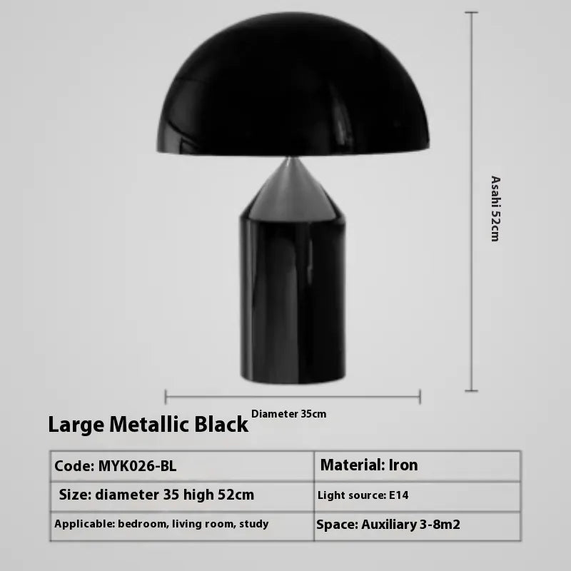 Contemporary Copper Mushroom Lamp