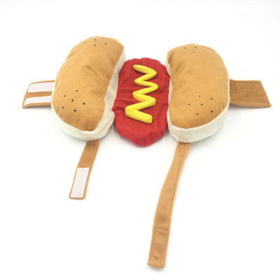 Hot Dog Burger Pet Outfits